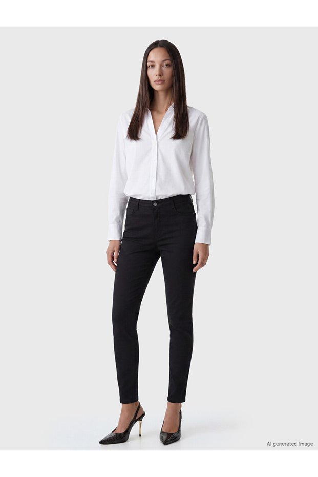Vizyon New Season Black Jupiter Super Skinny Fit Women's Jean Pants