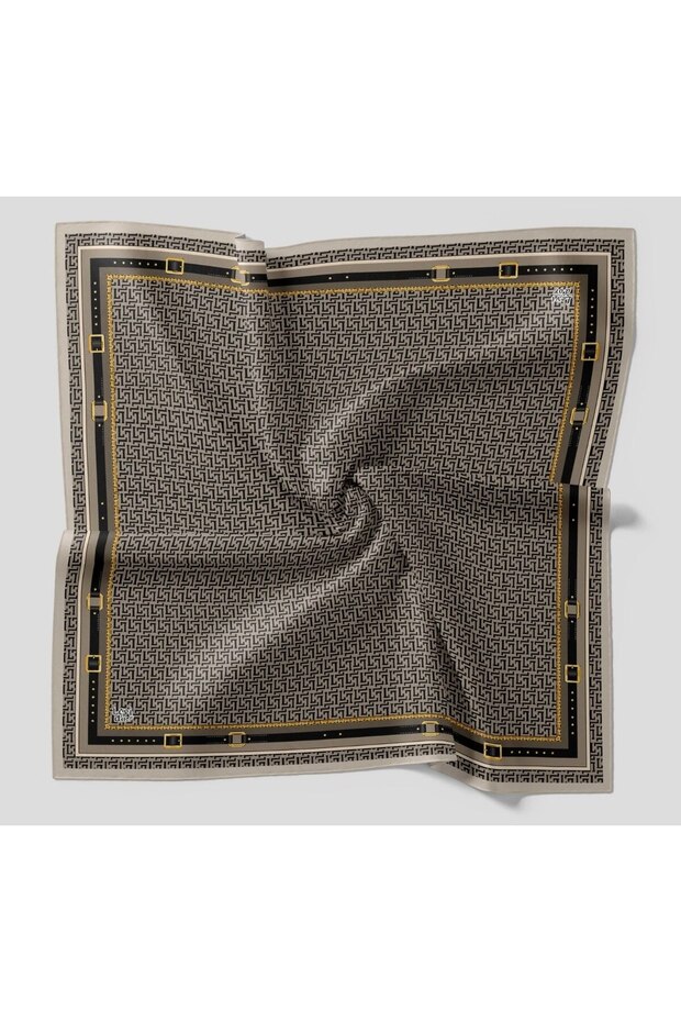 Women's L Monogram Desedesen Sparkling Crystal Scarf with Silk Feel