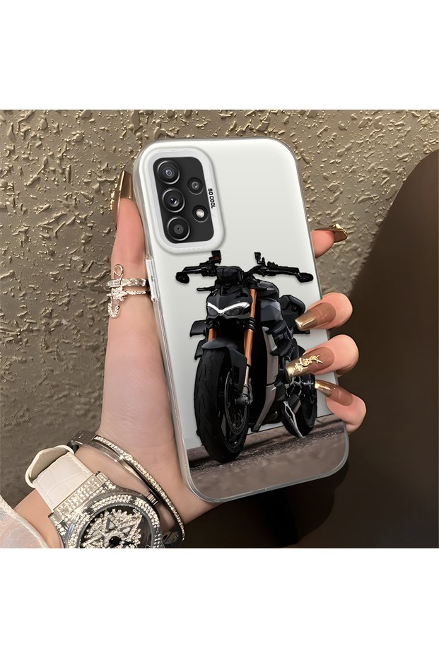 Samsung Galaxy A52/A52S Compatible Cool Sport Motorcycle Printed Matte Quality Soft Silicone Case