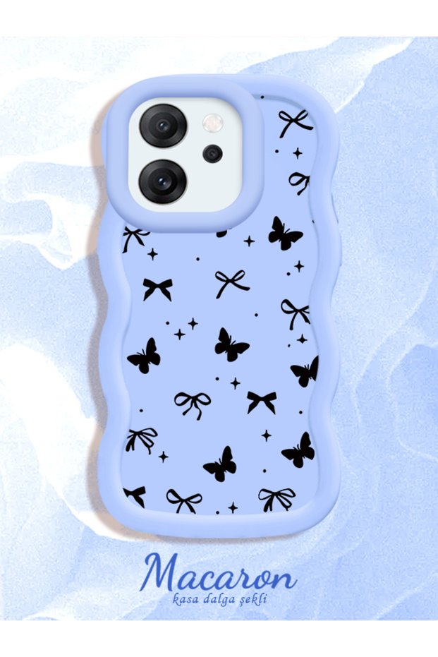 Oppo Reno 14F Compatible Slim Butterfly Bow Printed Soft Structure Daily Use Phone Case