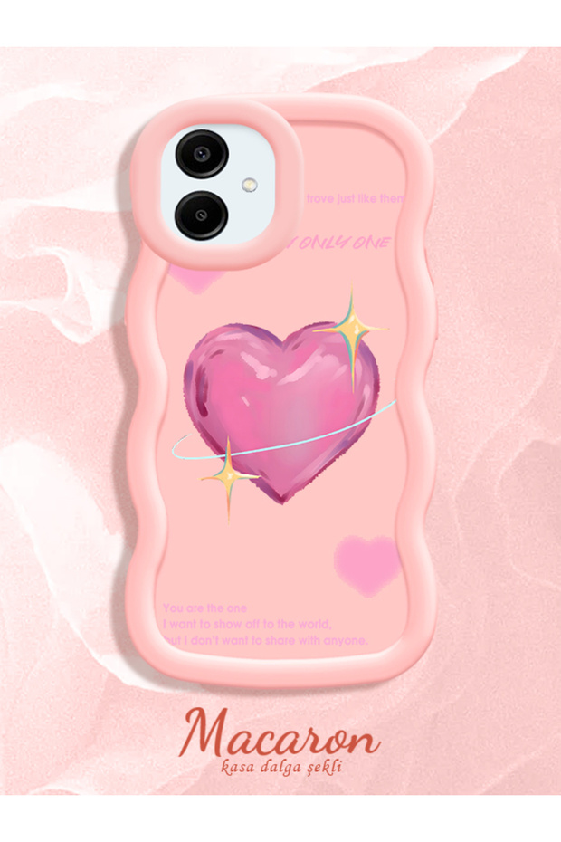 Samsung Galaxy A06 4g Compatible Case with Sweet Pink Heart Motifs in Three Color Options