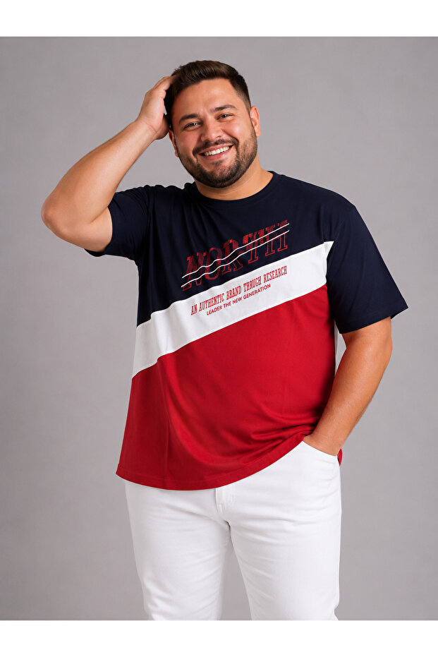 تي شيرت رجالي كاجوال ناعم الملمس وقابل للتنفس مقاس كبير