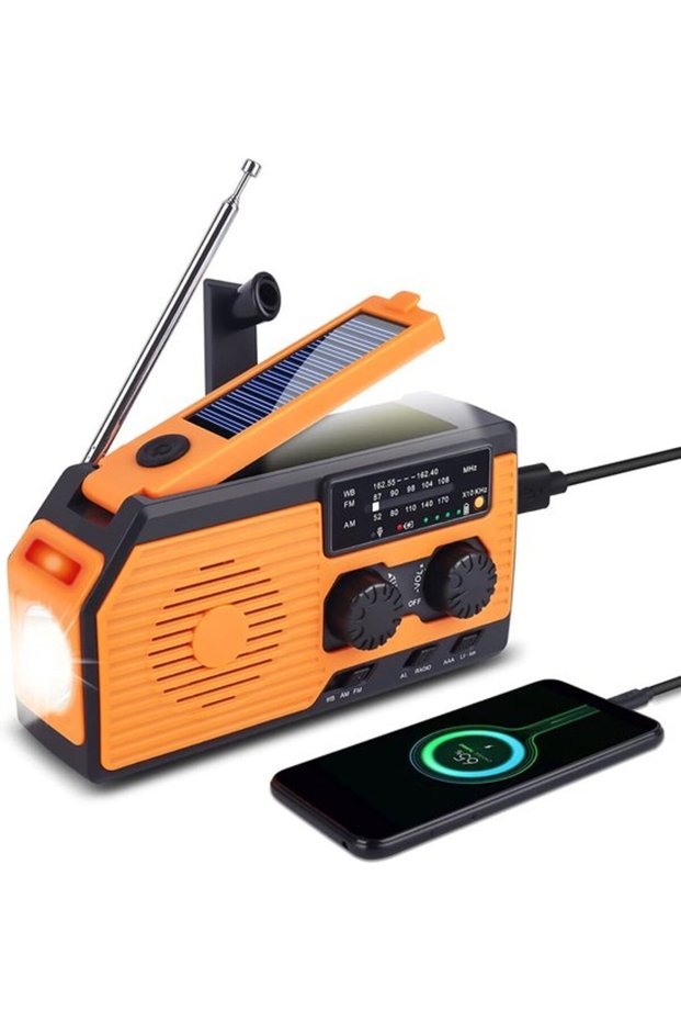 Emergency Radio – Solar Emergency Radio – Camping Outdoor Survival Radio – Power Bank – Flashlight – Solar Energy