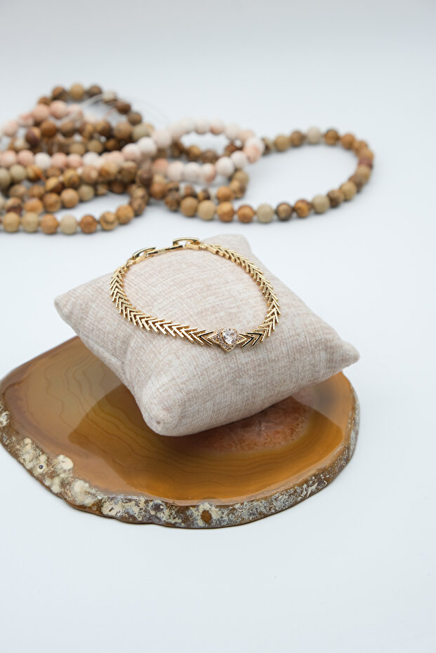 Coer Gold Color Zircon Bracelet