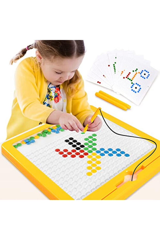 Magnetic Drawing Board Montessori Doodle Toy with 2 Pens for Kids