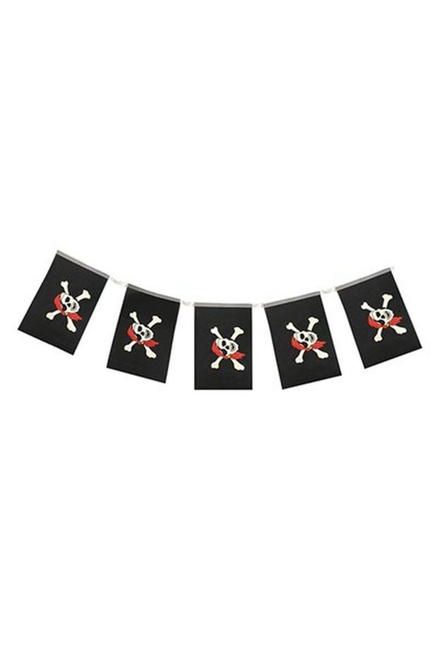 Pirate Party Pirate Logo Printed Pennant Ornament Banner Decoration 8 Pcs