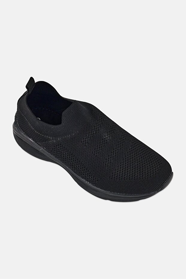 Men Lifestyle Slip On Walking Shoes, Black