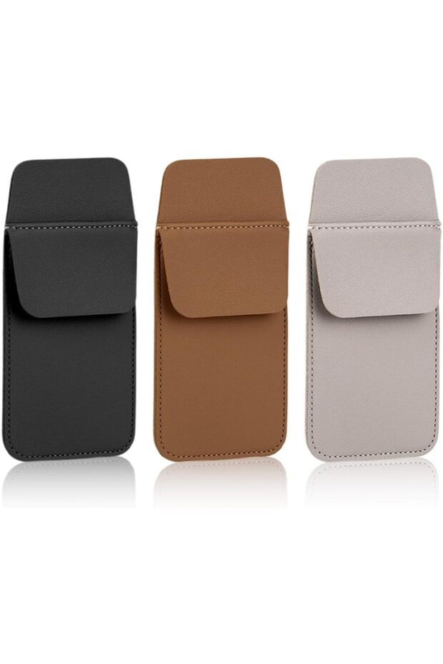 3-Piece Leather Multi-Pocket Protective Bag for Nurse Shirts, Schools, Offices, and Pencil Cases