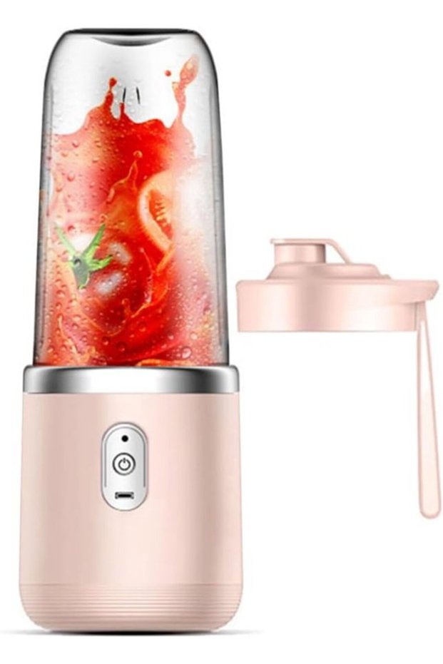 400ml Rechargeable Portable Mini Electric Juicer & Blender with Drinking Lid for Home, Office, Gym & Travel
