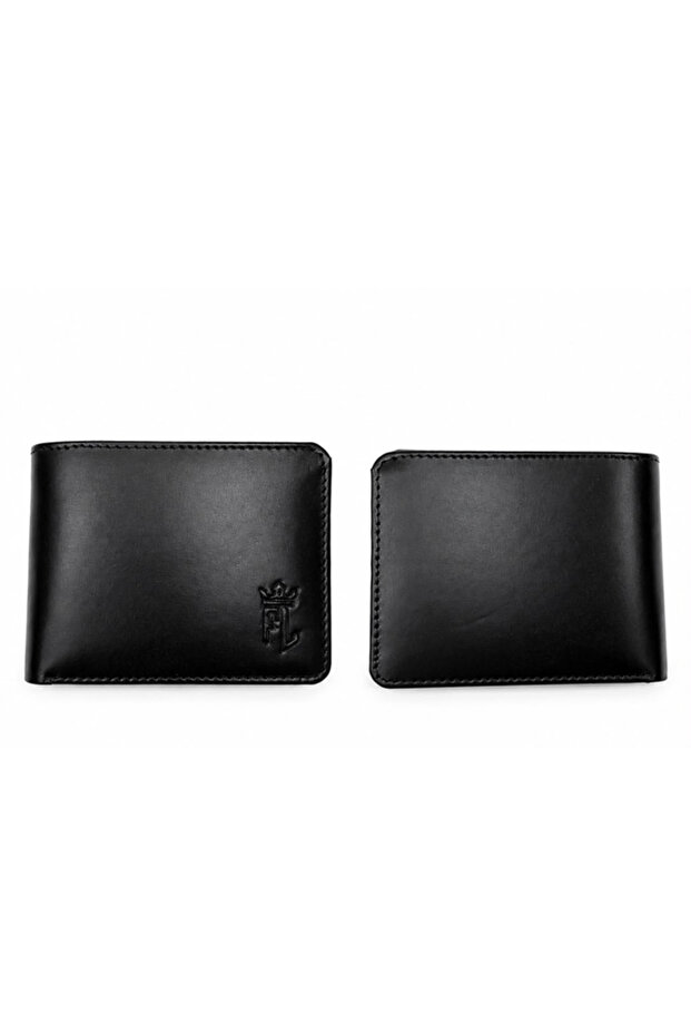Men's Genuine Leather Bifold Wallet with ID Window, Multiple Card Slots, Cash Compartment, Slim Classic Purse for Everyday Use and Gift