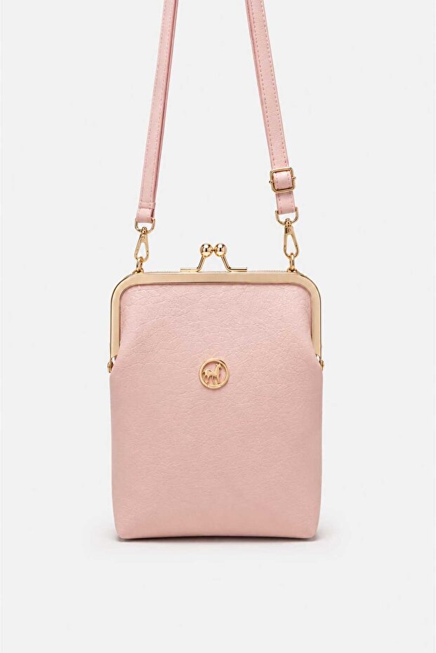Women's Burs Detailled 3-Section Crossbody Bag