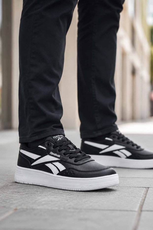Unisex Black and White Sneaker Daily Sports Shoes Lace-Up Comfortable Sole Casual Shoes