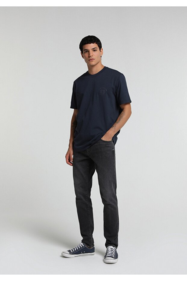 Slim Fit Men's Black Denim Jean Trousers