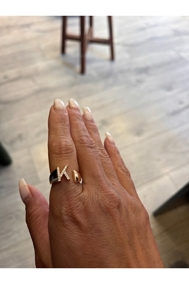 Ring with letter k