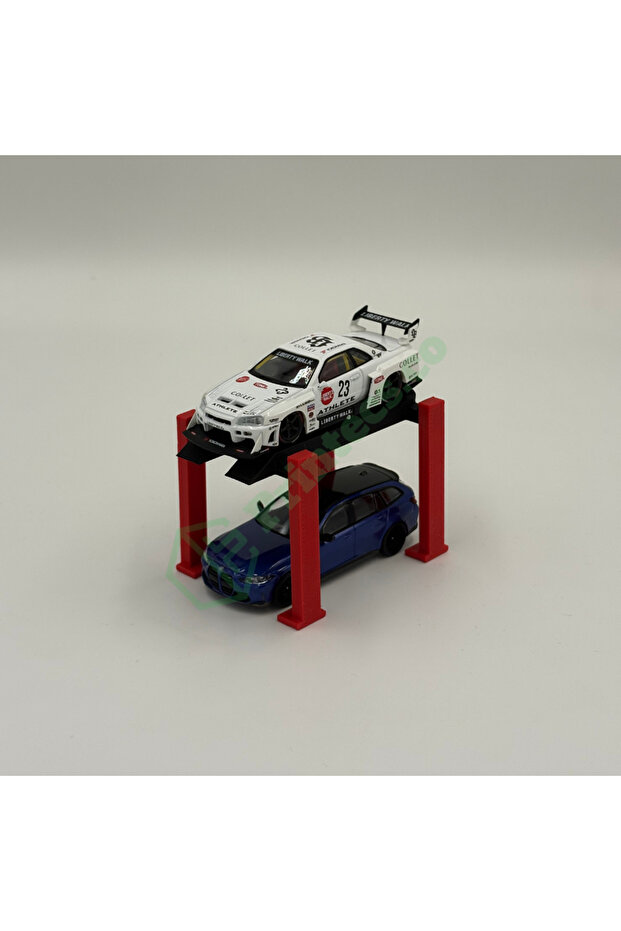 1/64 Scale Garage Diorama Vehicle Lift | Diecast, Diroama, Hobby Garage, Model Cars