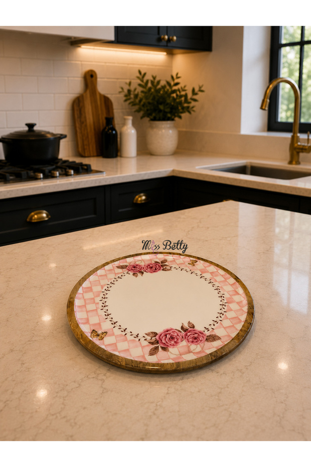 Rosadora Wooden Round Serving Tray 30 cm