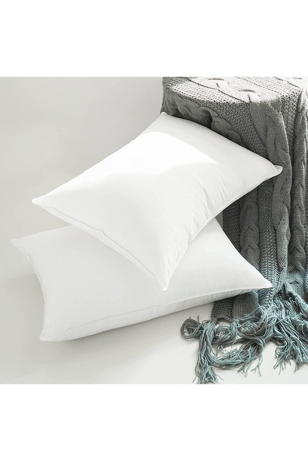 2 Pieces Nonwonen Fabric Silicone Pillow 50X70 High Quality Sleeping Pillow Filled with Pure Silicone