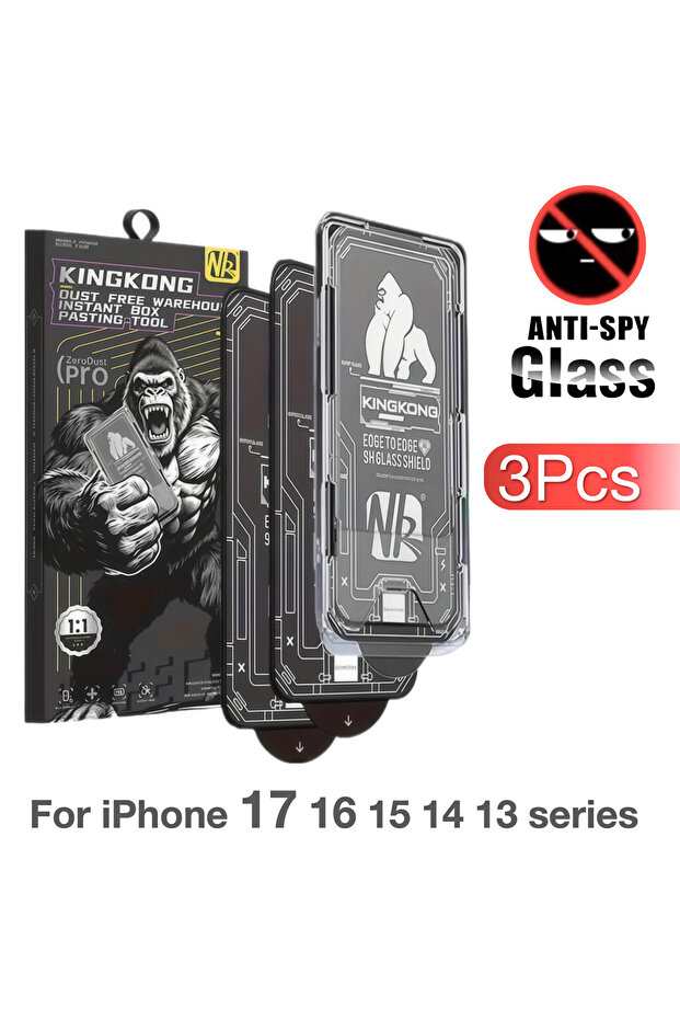 iPhone 16 Pro Max 3Pcs HD 3Pcs For iPhone 17 Pro Max 16 15 14 Plus 13 Air Anti-Peeping Tempered Gla