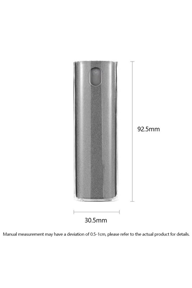 Black Mobile Screen Cleaner 2-in-1 Spray Wipe Tablet LCD Laptop Cleaning Tool for Oil Removal and Fi