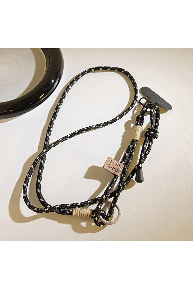 SJS035 New Fashion Trend Handwoven Long Rope Mobile Phone Universal Lanyard Shoulder Strap Lanyard N
