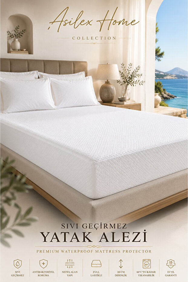 Premium Liquid-Proof Full Elastic Double and Single Mattress Pads Luxury Mattress Protector Breathable Ultra-Silent 30 cm Edge Height