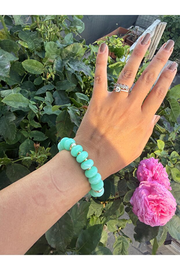 Colorful Beaded Summer Bracelet Elastic Bracelet