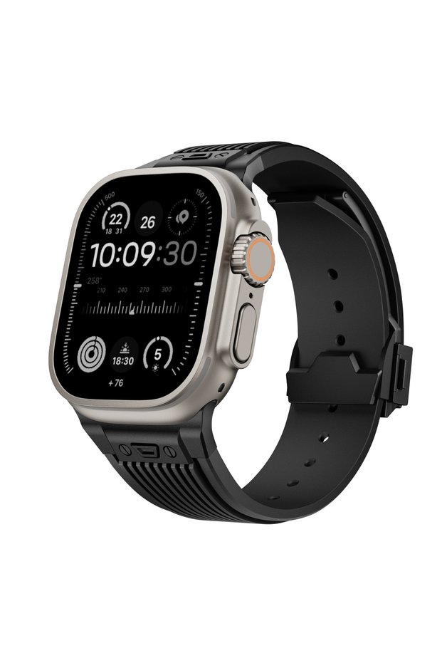 42 44 45 46 49mm Black-B Silicone Sports Strap for Watch Ultra 2/1 49mm Series 9 8 7 45mm 44mm Ban