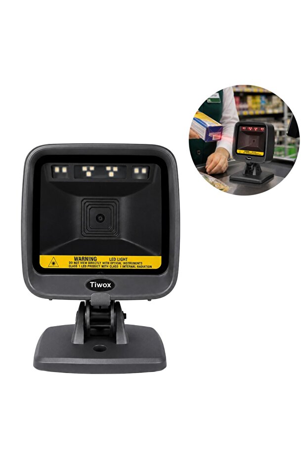 Vs-6000 2D Qr Code Wired USB Desktop Barcode Scanner