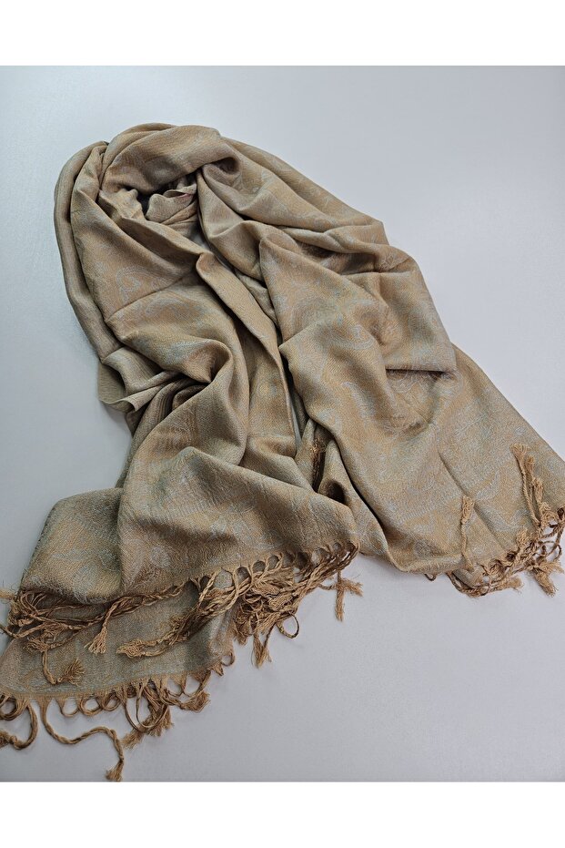 Paisley Patterned Double-Sided Jacquard Shawl 70 X 200 cm – Soft Textured