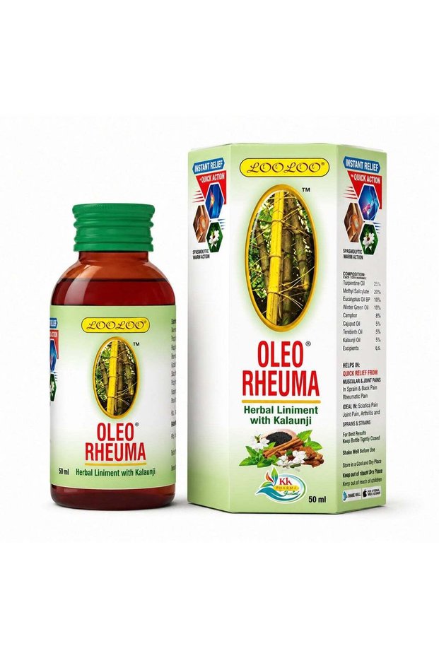 Oleo Rheuma Joint Pain Relief Herbal Liniment Oil with Kalaunji, 100ml