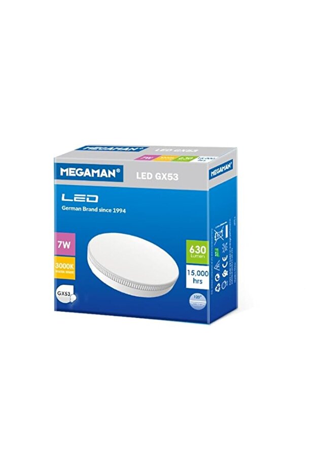 Megaman Led 7w Gx53 3000k Warm White
