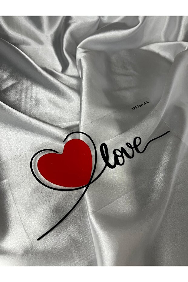 Love Black Embossed Sticker