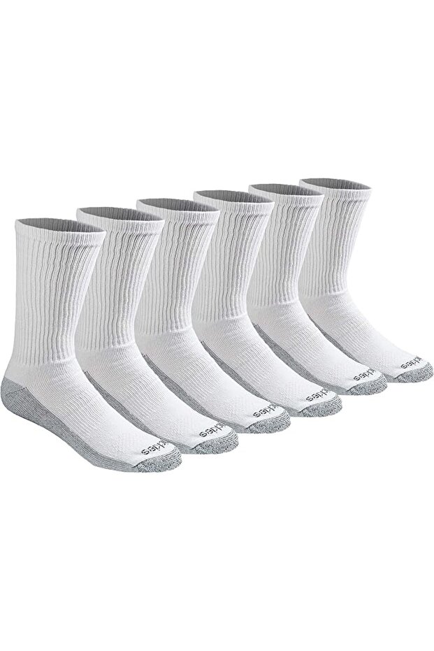 جوارب دراي تيك اسينشال للرجال للتحكم في الرطوبة متوفرة بمقاس ميديوم - 2 اكس لارج M-XXL (6، 12 زوج) م