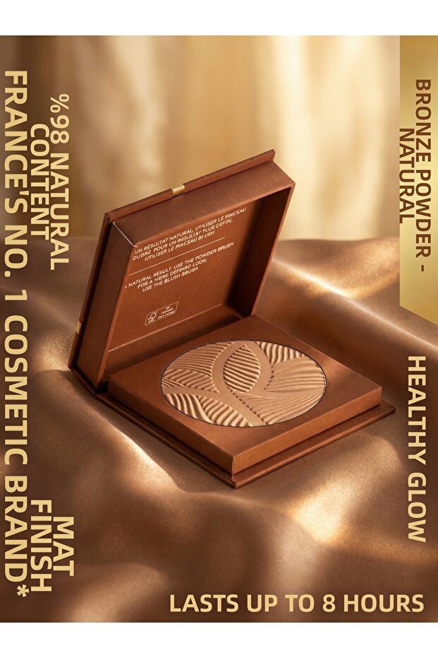 Contouring Effect Matte Finish Vegan Bronze Powder 10 Gr Natural Look Light Texture