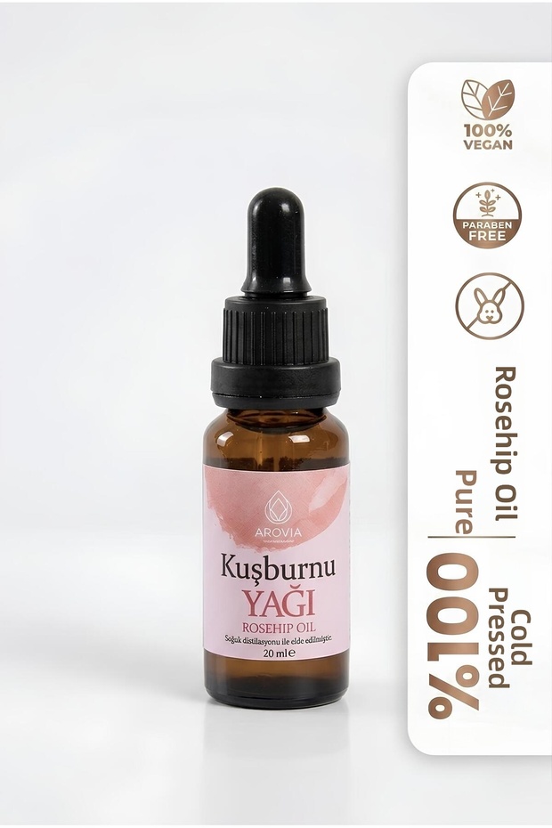Rosehip Seed Oil 20ml - Cold Pressed Pure and Natural (Rosehip Seed Oil)