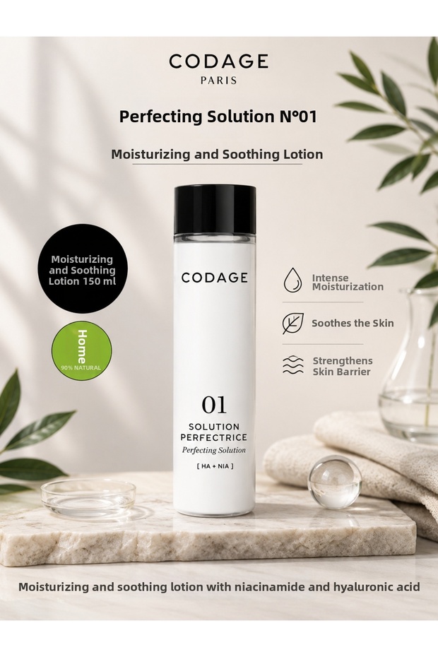 Perfecting No 01 Moisturizing and Soothing Care Lotion Containing Niacinamide and Hyaluronic Acid 150ml