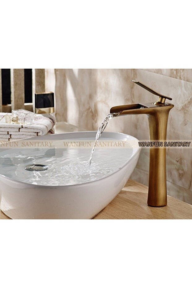 Bathroom Bowl Sink Faucet Antique Waterfall New