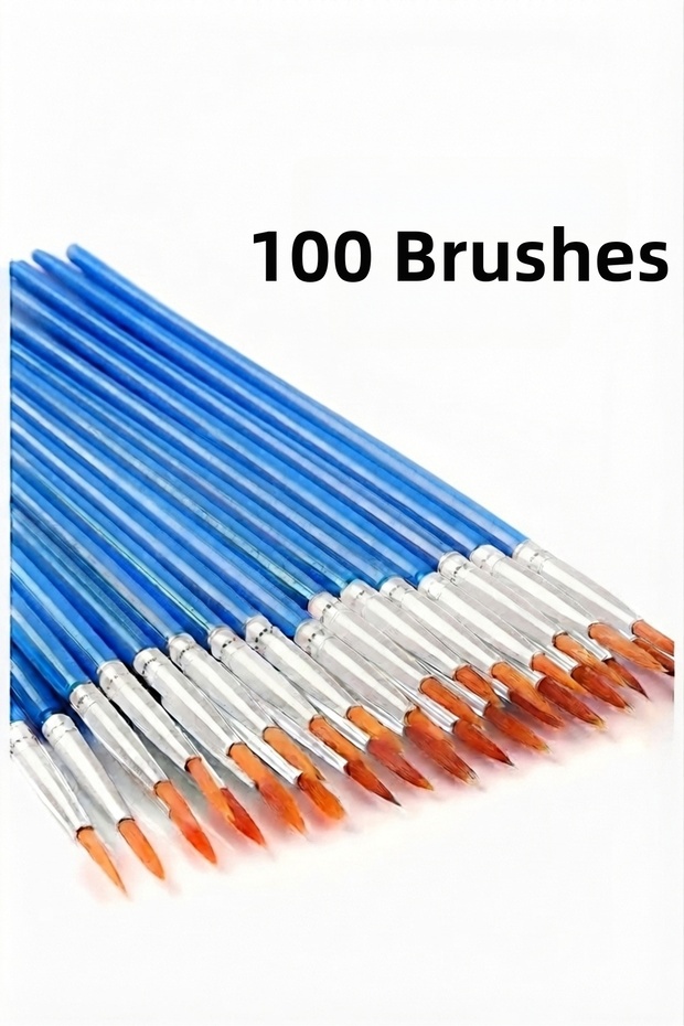 100 Pieces of Brushes, Watercolor, Acrylic Paint, Gouache Paint, Oil Paint, Art Painting, Workshop Event