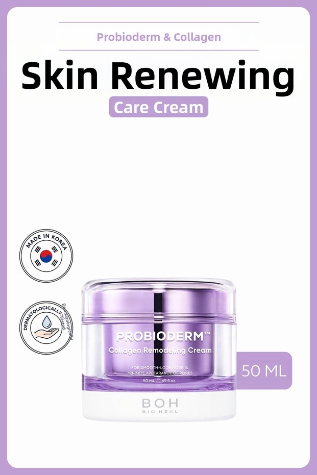 Probioderm ™ Collagen Remodeling Cream | Pore Tightening and Smoothing Cream Containing Collagen 12 Peptide Ceramide 50 ml