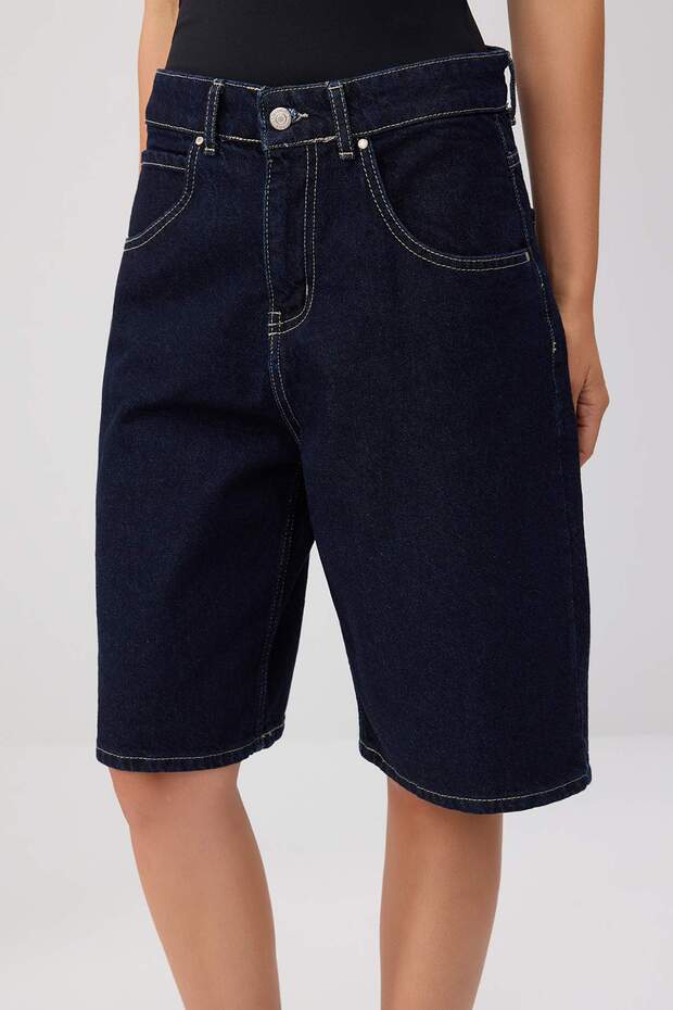 Koyu Mavi Şort & Bermuda TWOSS25SR00150 - 3