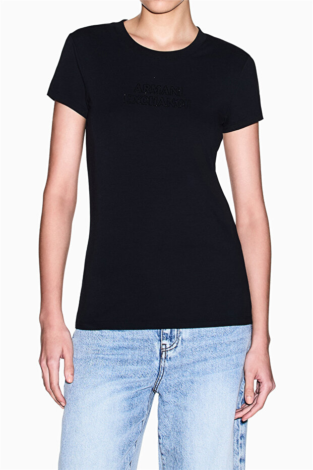Women's Crew Neck T-Shirt Black