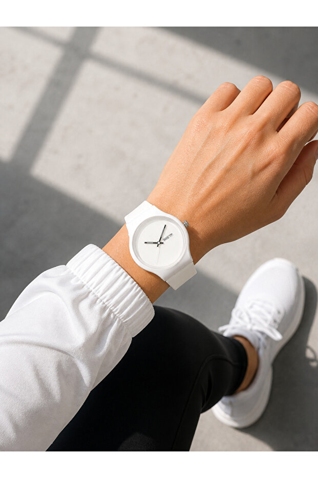 Unisex Silicone Cord Calendar Wristwatch