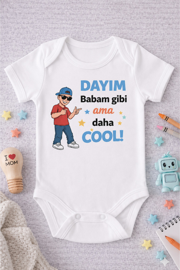 ملابس داخلية للأطفال بتصميم مطبوع عليه 'dayı'
