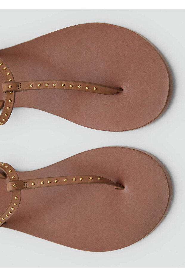Mini Studded Leather Sandals - 3