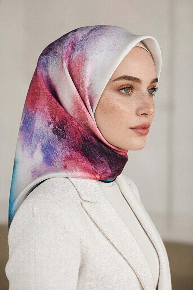 وشاح حريري من التويل