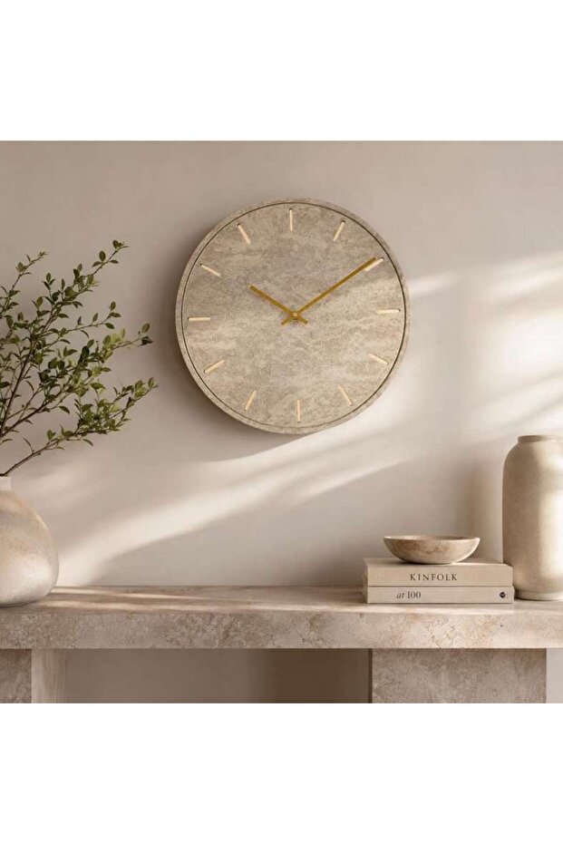 Lexur Wall Clock With Light Dia 40cm - Beige