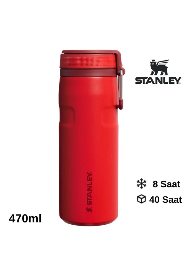 The Iceflow Twist Flip Thermos 0.47 Lt Thermos Mug Camping Flask Red