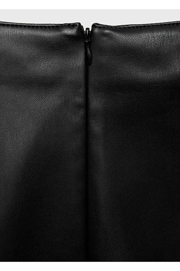 Fustă creion aspect piele - 5