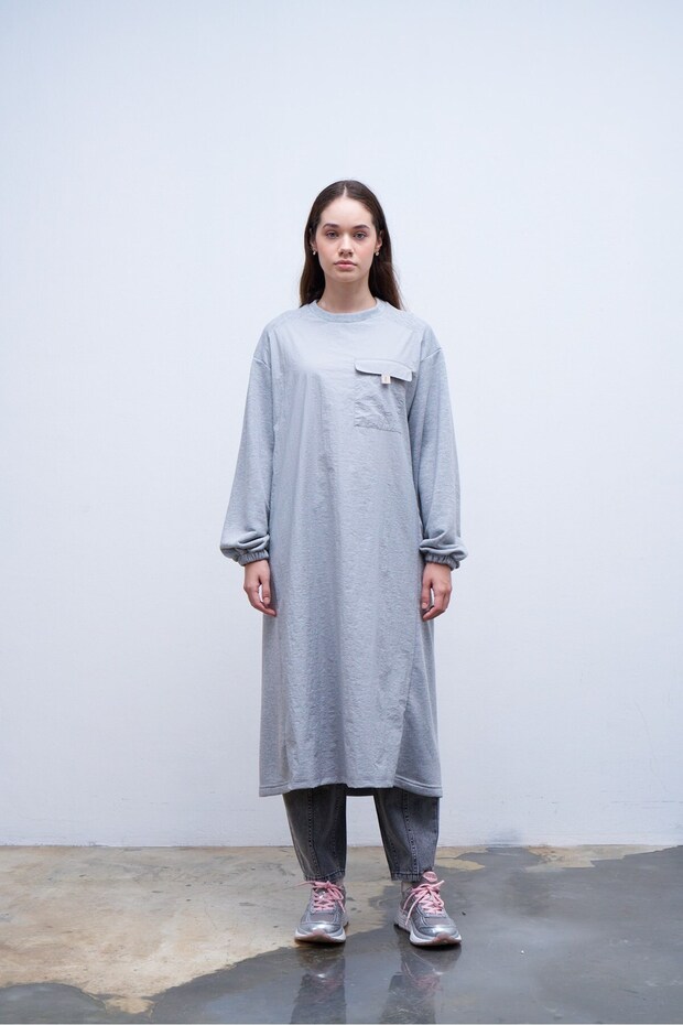 Garnili Pocketed Sweatshirt Gray