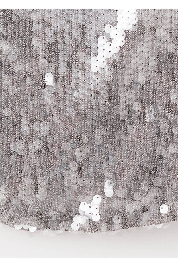 Drapeli Collar Sequined Top - 5